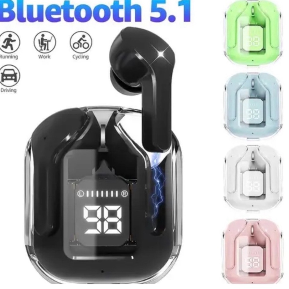Wireless Headsets with LED Display, Bluetooth, Wireless Earbuds